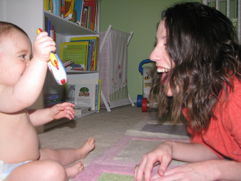 IMG_2235.JPG - Mommy likes my Baby Einstein music, too.