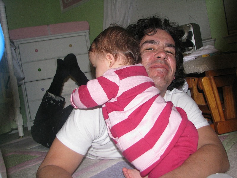 IMG_2249.JPG - I love my Daddy and his painitng paints.