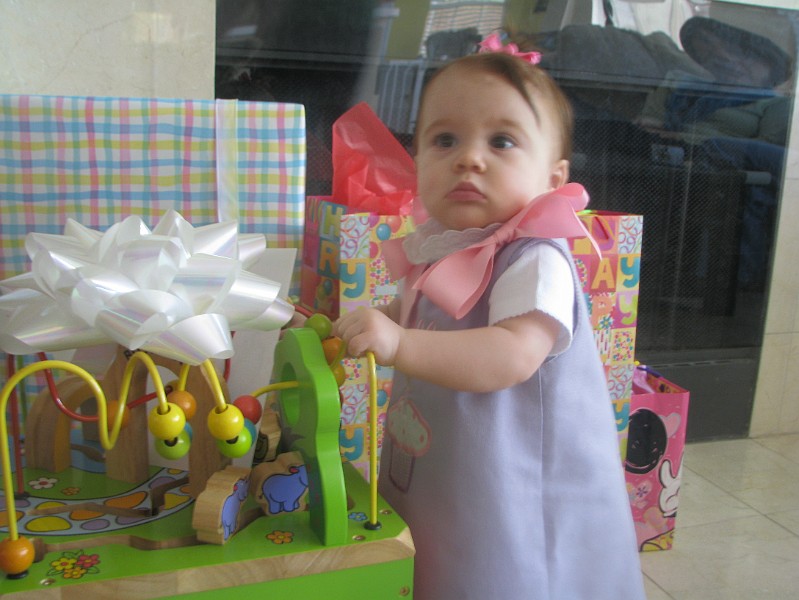 IMG_2614.JPG - Look! It's my birthday party today. Grandad and Granny Sherrie brought me this giant toy like they have at the doctor's office. Yippee.