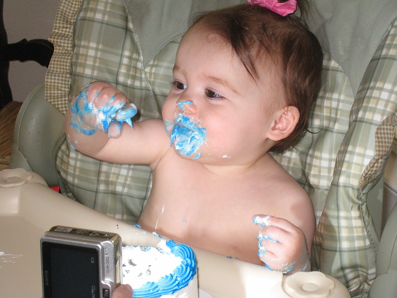 Picture025.jpg - Mommy is going to have so much fun cleaning this off o my face.