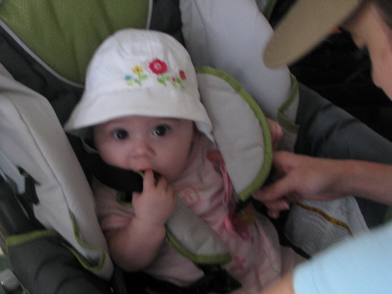 EatingMyStollerStraps.JPG - Even when they're blurry!