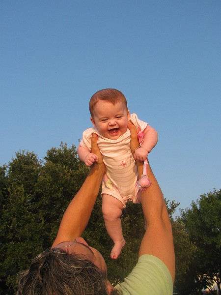 FlyingWithDaddy.JPG - Daddy lets me fly!