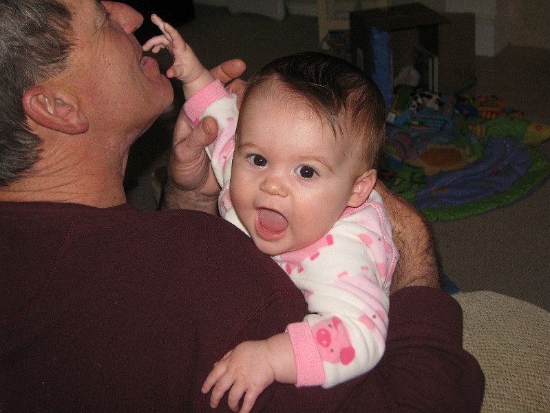 GrandpaGarysPiehole.jpg - Checking out Grandpa Gary's teefers.